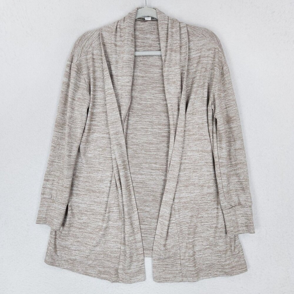 Daily Ritual Sweater Womens Small Tan Open Front Lightweight Cardigan Knit